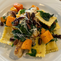 Butternut Squash Ravioli with Chicken and Brown Sage Butter Chicken
