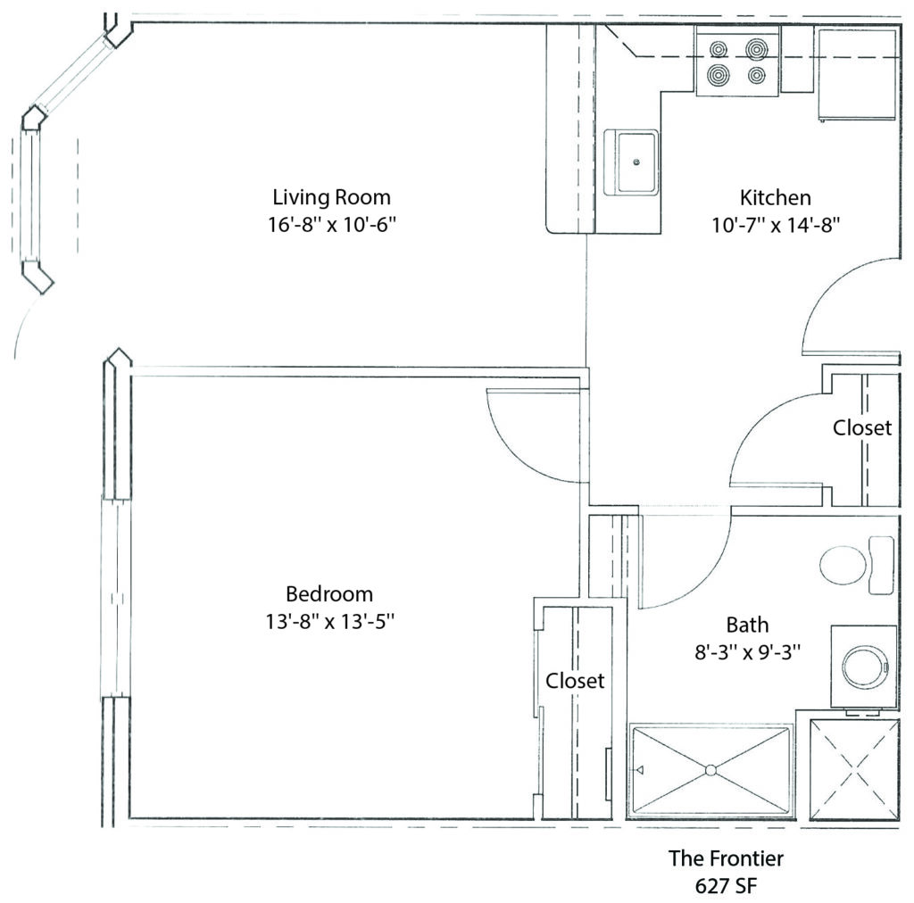 Frontier apartment floor plan
